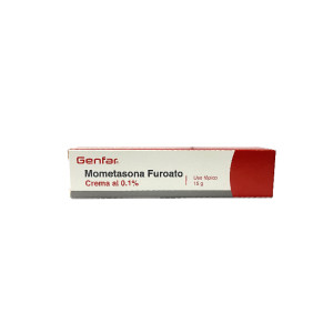 MOMETASONA  FUROATO 1% CREMA CAJA X 15 GR GENFAR